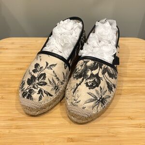 Gucci canvas floral print espadrilles